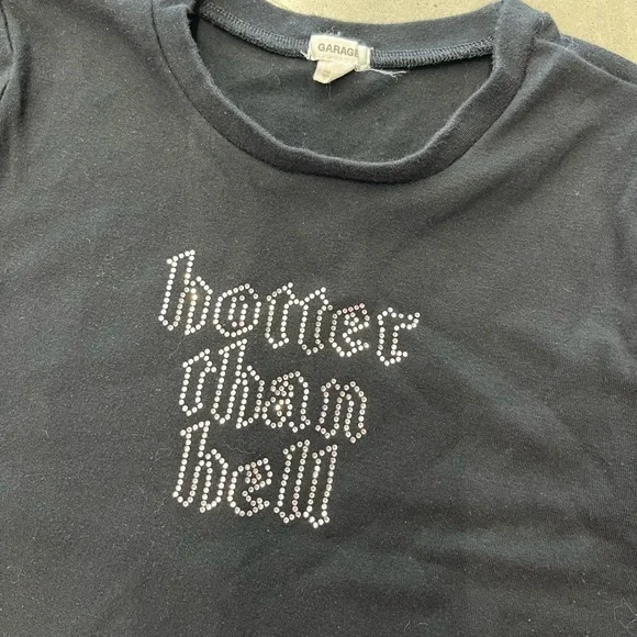 Garage Rhinestone Baby Tee - Picture 4 of 5